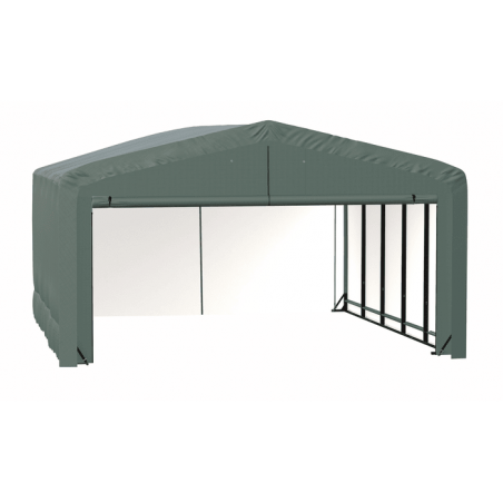 ShelterLogic 20x23x12 ShelterTube Wind and Snow-Load Rated Garage - Green (SQAADD0104C02002312)