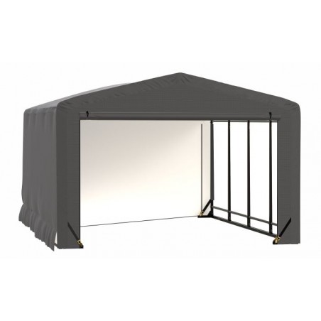 ShelterLogic 12x18x8 ShelterTube Garage Kit - Gray (SQAACC0103C01201808)