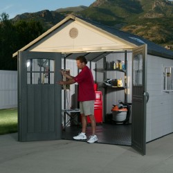 Lifetime 11x11 Storage Shed Kit with Tri-Fold Doors (60187)