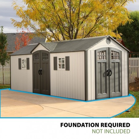 Lifetime 20x8 Storage Shed Kit w/ Floor (60127)