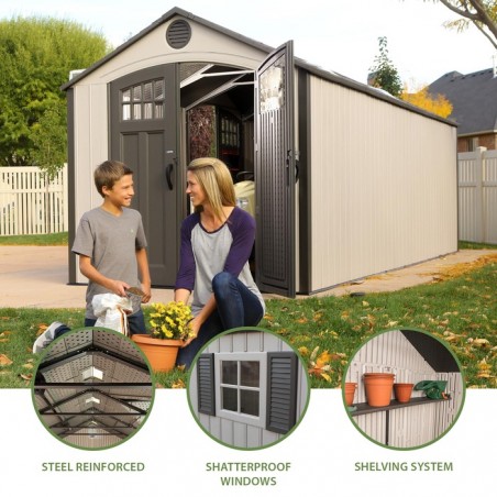 Lifetime 20x8 Storage Shed Kit w/ Floor (60127)