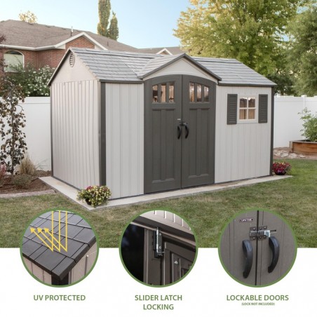 Lifetime 12.5x8 ft Outdoor Storage Shed (60223)