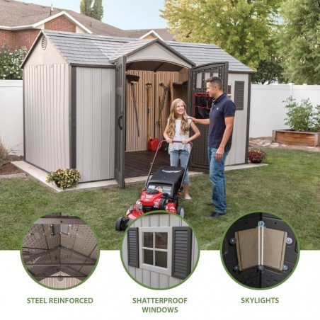 Lifetime 12.5x8 ft Outdoor Storage Shed (60223)