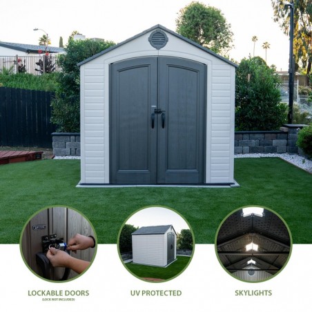 Lifetime 8x7.5 Outdoor Shed Kit w/ Floor (60396)