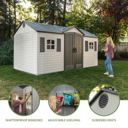 Lifetime Legacy 15x8 Outdoor Storage Shed Kit (60465)