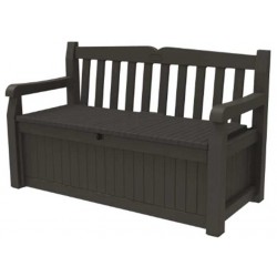 Keter Solana 70 Gallon Outdoor Storage Bench - Brown (250294)