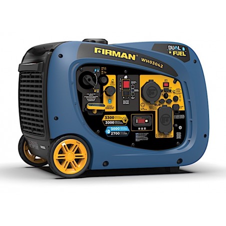 Firman Whisper Hybrid Dual Fuel Inverter Portable Generator 3300W Electric Start (WH03042)