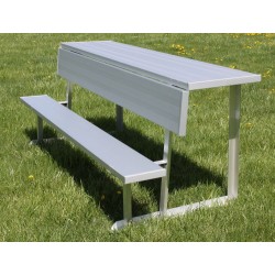 Gared Spectator 7' 6" Portable Bench with Shelf (BE08PTWS)