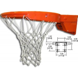 Gared Collegiate Breakaway Basketball Rim with Tube Tie Net Attachment - (2500)