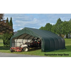 Shelter Logic 18x20x9 Peak Style Shelter, Green (80044)