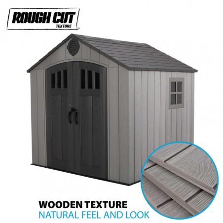 Lifetime 8 x7.5 Plastic Storage Shed Kit with Floor (60299A)