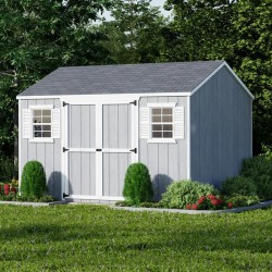 Little Cottage Co. Value Workshop 10x12 Wood Storage Shed Kit (10x12-VWS-PC)