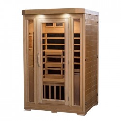 HeatWave 2-Person Sonoma Hemlock Infrared Sauna with 6 Carbon Heaters (SA7018)