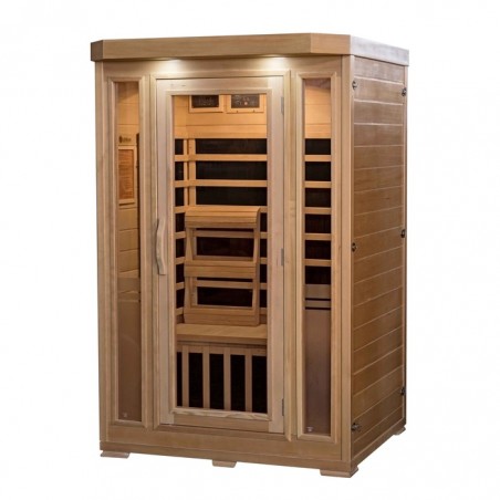 HeatWave 2-Person Sonoma Hemlock Infrared Sauna with 6 Carbon Heaters (SA7018)