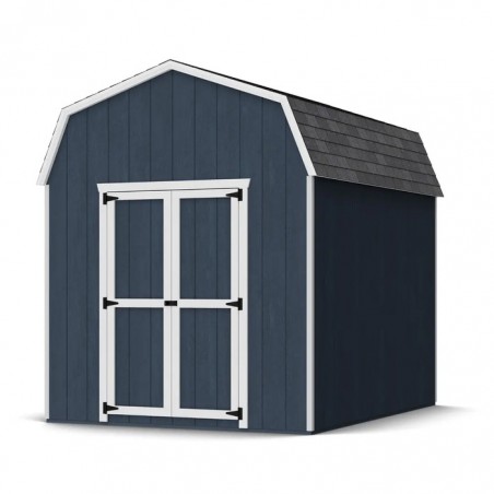 Little Cottage Co. 8x10 Value Gambrel Barn Wood Shed Kit w/ 6' Sidewall (8x10-VGB-6-PC)