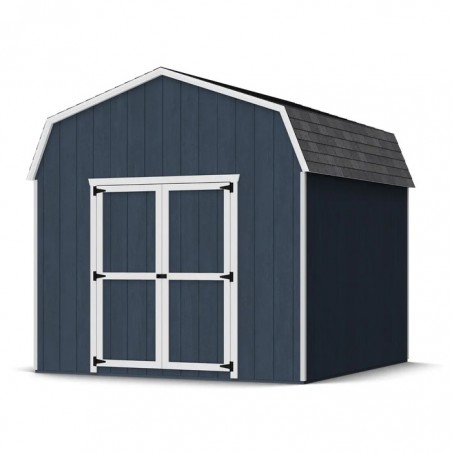 Little Cottage Co. 10x10 Value Gambrel Barn Wood Shed Kit w/ 6' Sidewall (10x10-VGB-6-PC)