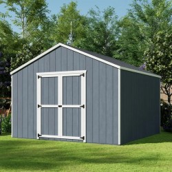 Little Cottage Co. 12x12 Value Gable Wood Shed Kit (12x12-VGS-PC)