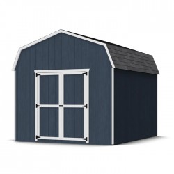 Little Cottage Co. 10x14 Value Gambrel Barn Wood Shed Kit w/ 6' Sidewall (10x14-VGB-6-PC)