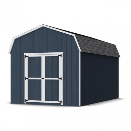 Little Cottage Co. 10x16 Value Gambrel Barn Wood Shed Kit w/ 6' Sidewall (10x16-VGB-6-PC)