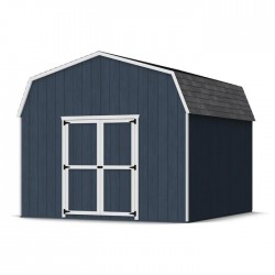 Little Cottage Co. 12x12 Value Gambrel Barn Wood Shed Kit w/ 6' Sidewall (12x12-VGB-6-PC)