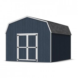 Little Cottage Co. 12x14 Value Gambrel Barn Wood Shed Kit w/ 6' Sidewall (12x14-VGB-6-PC)