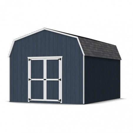 Little Cottage Co. 12x16 Value Gambrel Barn Wood Shed Kit w/ 6' Sidewall (12x16-VGB-6-PC)