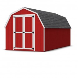 Little Cottage Co. 8x16 Value Gambrel Barn Wood Shed Kit w/ 4' Sidewall (8x16-VGB-4-WPC)