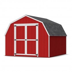 Little Cottage Co. 10x10 Value Gambrel Barn Wood Shed Kit w/ 4' Sidewall (10x10-VGB-4-WPC)