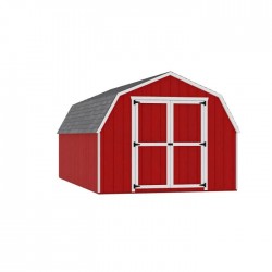 Little Cottage Co. 10x18 Value Gambrel Barn Wood Shed Kit w/ 4' Sidewall (10x18-VGB-4-PC)