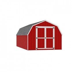 Little Cottage Co. 10x20 Value Gambrel Barn Wood Shed Kit w/ 4' Sidewall (10x20-VGB-4-PC)