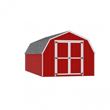 Little Cottage Co. 10x20 Value Gambrel Barn Wood Shed Kit w/ 4' Sidewall (10x20-VGB-4-PC)