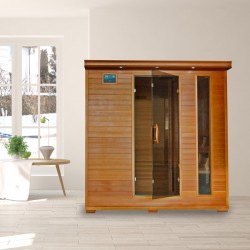 Great Bear - Cedar 6 Person FAR Infrared Sauna With Carbon Heaters