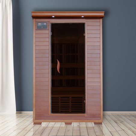 Heat Wave Yukon - Cedar 2 Person FAR Infrared Sauna With Carbon Heaters (SA1309)