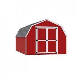 Little Cottage Co. 10x16 Value Gambrel Barn Wood Shed Kit w/ 4' Sidewall (10x16-VGB-4-PC)