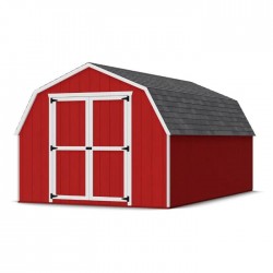 Little Cottage Co. 10x16 Value Gambrel Barn Wood Shed Kit w/ 4' Sidewall (10x16-VGB-4-PC)