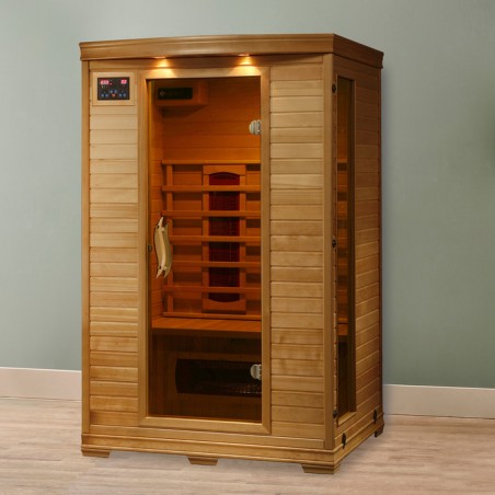 Heat Wave Coronado - Hemlock 2 Person FAR Infrared Sauna With Ceramic Heaters (SA2406)