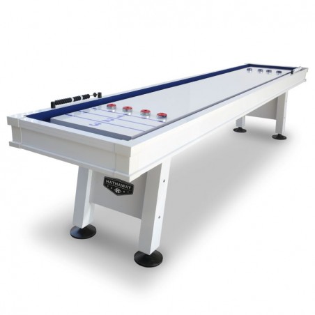 Hathaway Crestline 12-ft Outdoor Shuffleboard Table - White (BG50370)