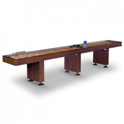 Hathaway Challenger 14-ft Shuffleboard Table - Walnut Finish (BG1218)