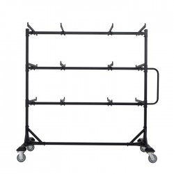 Lifetime Three-Tier Hanging Upright Chair Storage Cart - Black (80669)