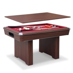 Hathaway Renegade II 54-in Bumper Pool Table - Walnut Finish with Red Felt (BG50376)