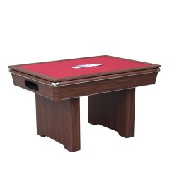 Hathaway Renegade II 54-in Bumper Pool Table - Walnut Finish with Red Felt (BG50376)