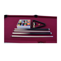 Hathaway Pendleton 6-ft Portable Pool Table - Driftwood Finish with Burgundy Felt (BG50379)