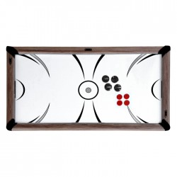 Hathaway Driftwood 7-ft Air Hockey Table Combo Set with Benches (BG1137H)