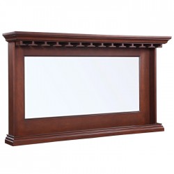 Hathaway Seville 62-in Hardwood Back Bar Mirror - Mahogany Finish (BG2729)