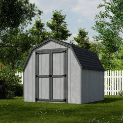 Little Cottage Co. 8x8 Value Gambrel Barn Wood Shed Kit w/ 4' Sidewall (8x8-VGB-4-PC)