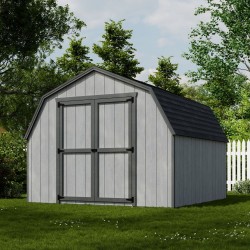 Little Cottage Co. 10x10 Value Gambrel Barn Wood Shed Kit w/ 4' Sidewall (10x10-VGB-4-WPC)