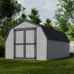 Little Cottage Co. 10x16 Value Gambrel Barn Wood Shed Kit w/ 4' Sidewall (10x16-VGB-4-PC)