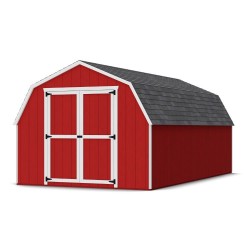 Little Cottage Co. 10x18 Value Gambrel Barn Wood Shed Kit w/ 4' Sidewall (10x18-VGB-4-PC)