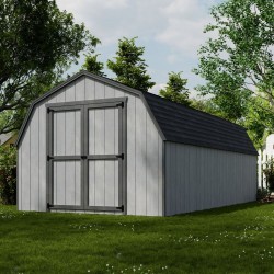 Little Cottage Co. 10x20 Value Gambrel Barn Wood Shed Kit w/ 4' Sidewall (10x20-VGB-4-PC)