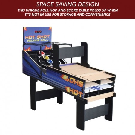 Hathaway Hot Shot 8-ft Roll Hop and Score Arcade Game Table with LED Scoring (BG2015)